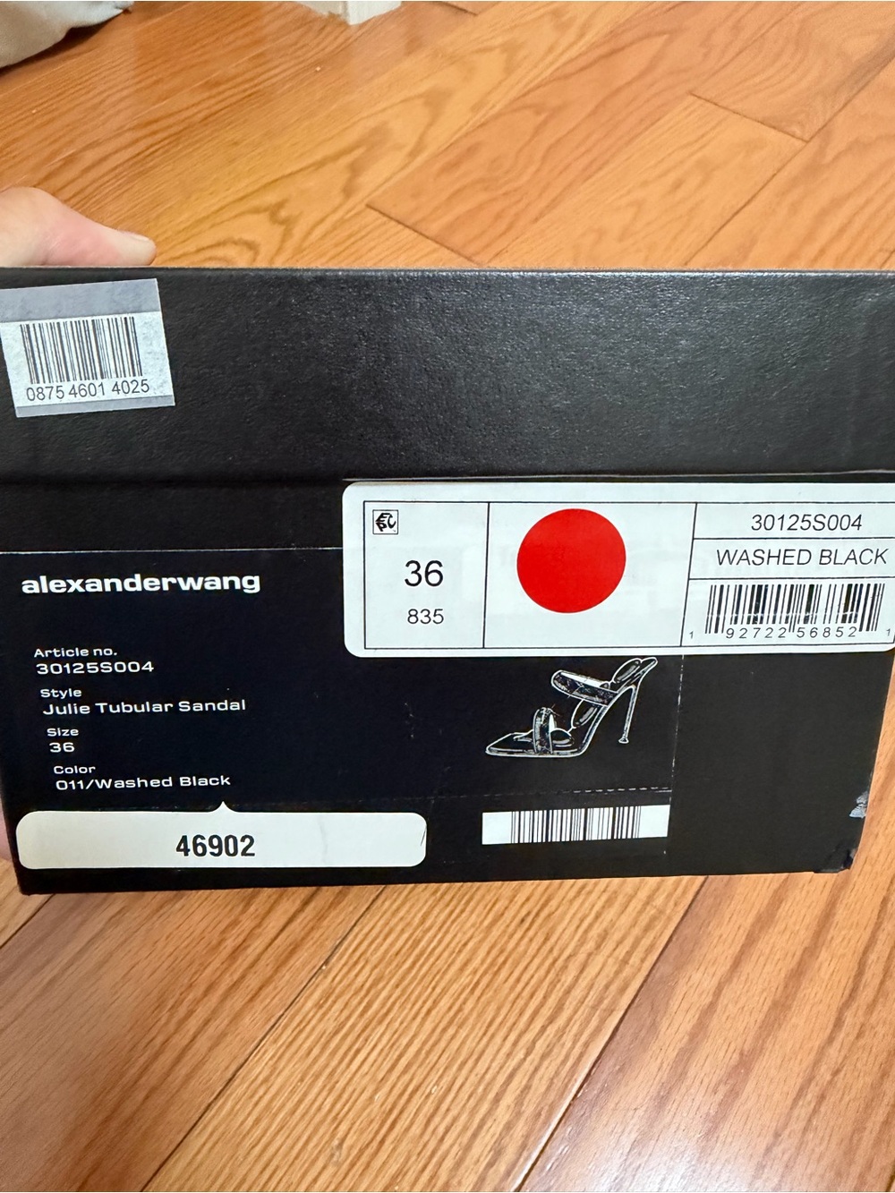Alexander Wang Washed Black Sandals